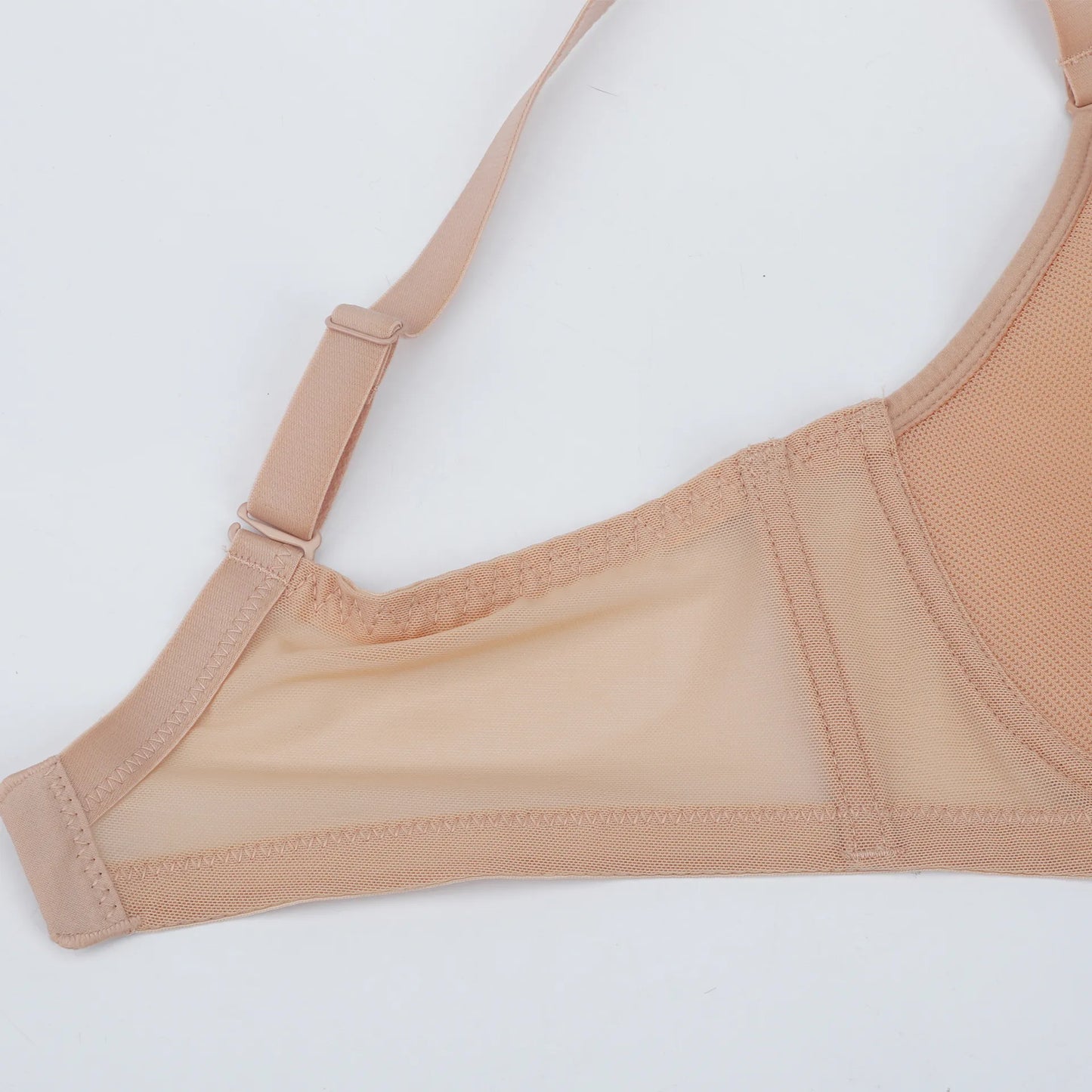 Plus Size Sheer Mesh Halter Underwire Bra