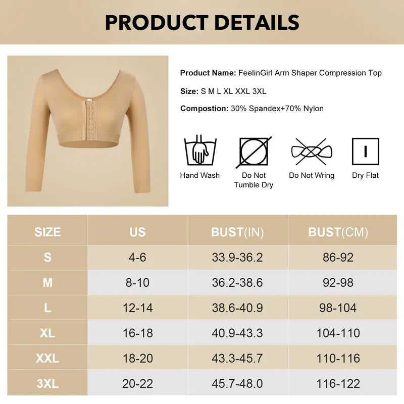 Front Closure Arm Shaper Bra