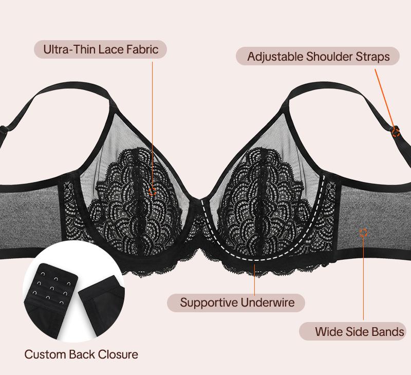 Lace Full Coverage Underwire Bra