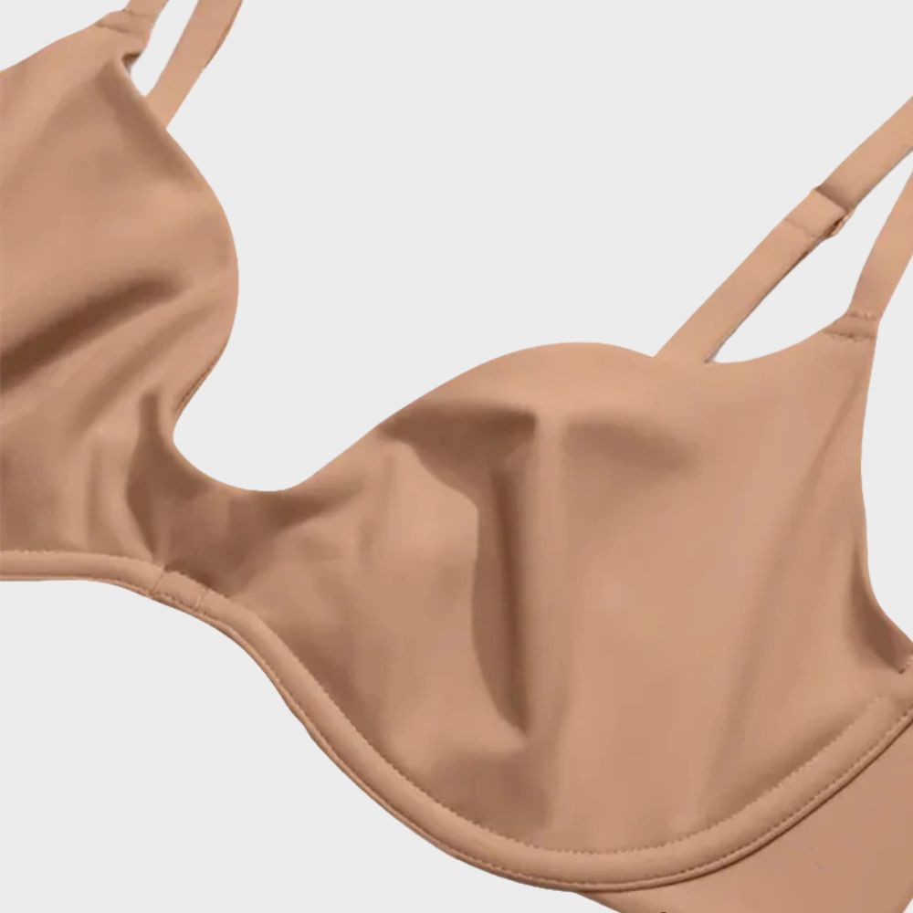 Unlined Plunge Balconette Bra with Underwire
