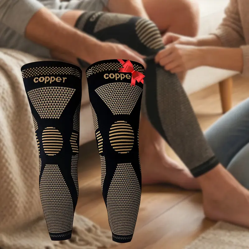 20–30mmHg Copper Compression Leg Sleeves