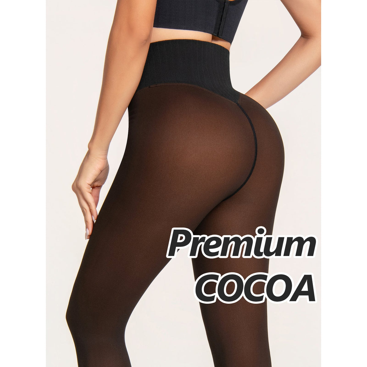 One-Seam & 4 Shades Fleece Lined Tights