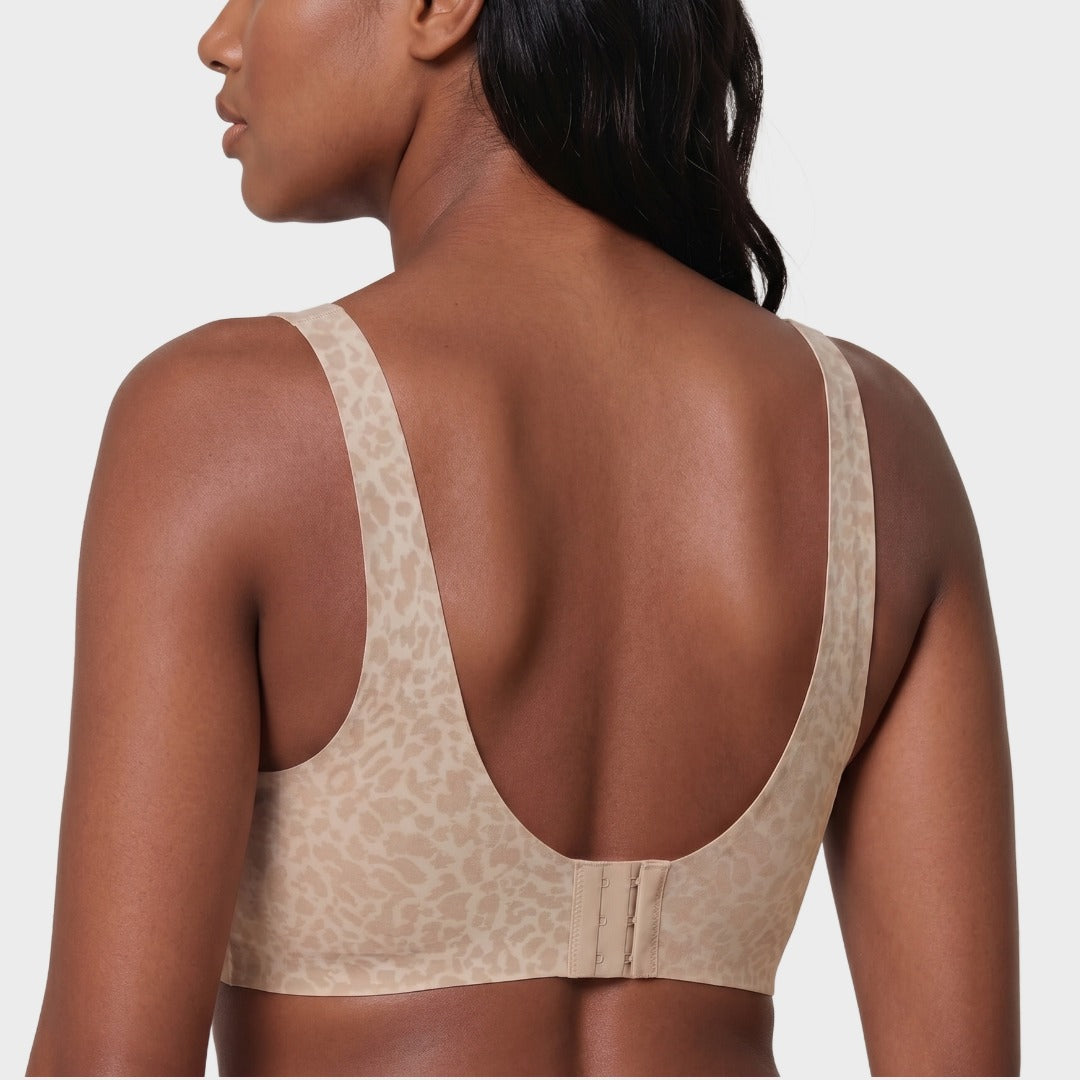 Seamless Deep V Push-Up Wireless Bra