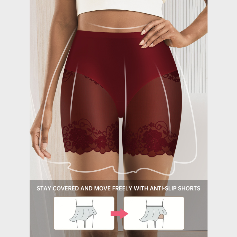 4-Pack Mesh Lace Boyshort Panties