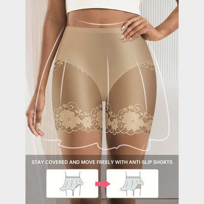4-Pack Mesh Lace Boyshort Panties