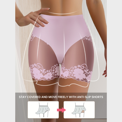 4-Pack Mesh Lace Boyshort Panties