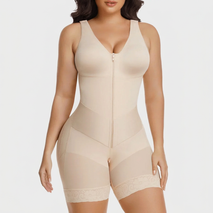 Colombian Tummy Control Faja Shapewear for Women with V-Shape Sculpting Band