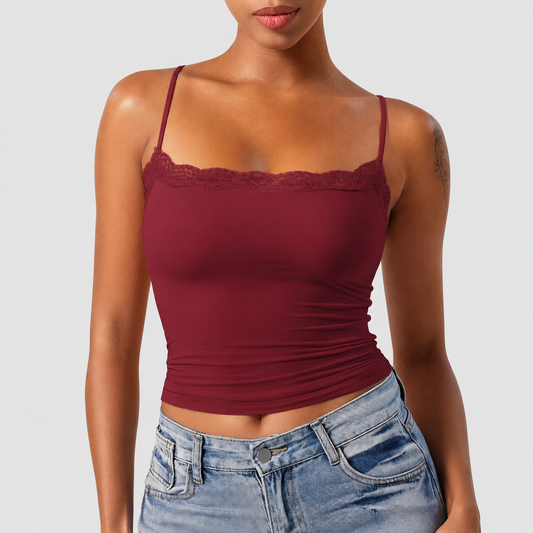 Padded Lace Cami Tank Top