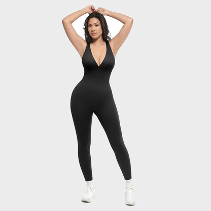 Deep V Tummy Control Shapewear Bodysuit