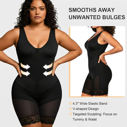 Colombian Tummy Control Faja Shapewear for Women with V-Shape Sculpting Band