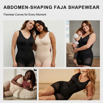 Colombian Tummy Control Faja Shapewear for Women with V-Shape Sculpting Band