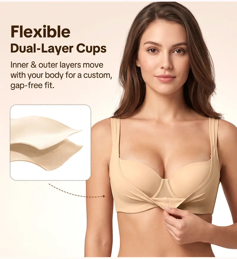 Cooling Side-Smoothing Unlined Balconette Bra