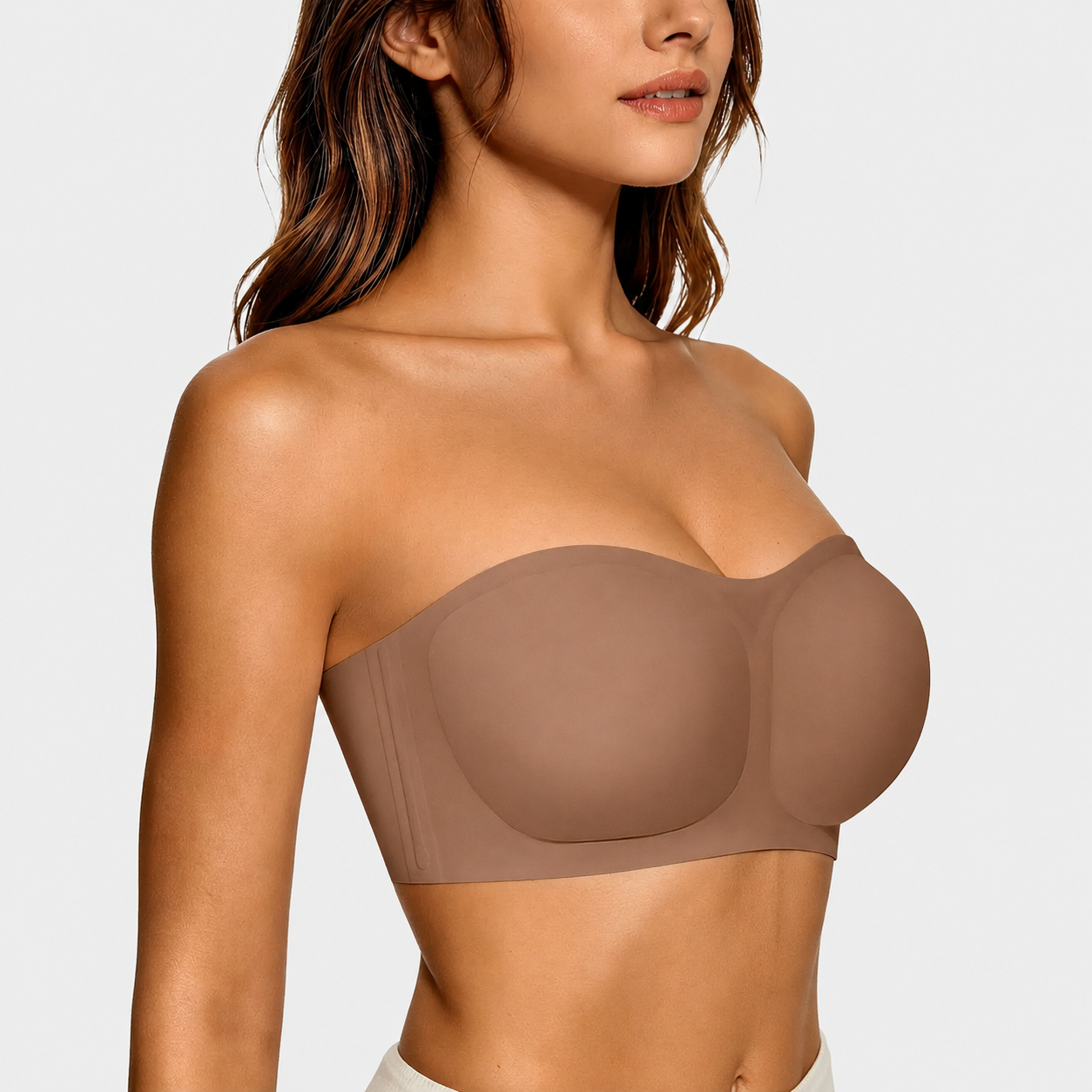Women's Strapless Bandeau Bra | Seamless Wireless Bralette