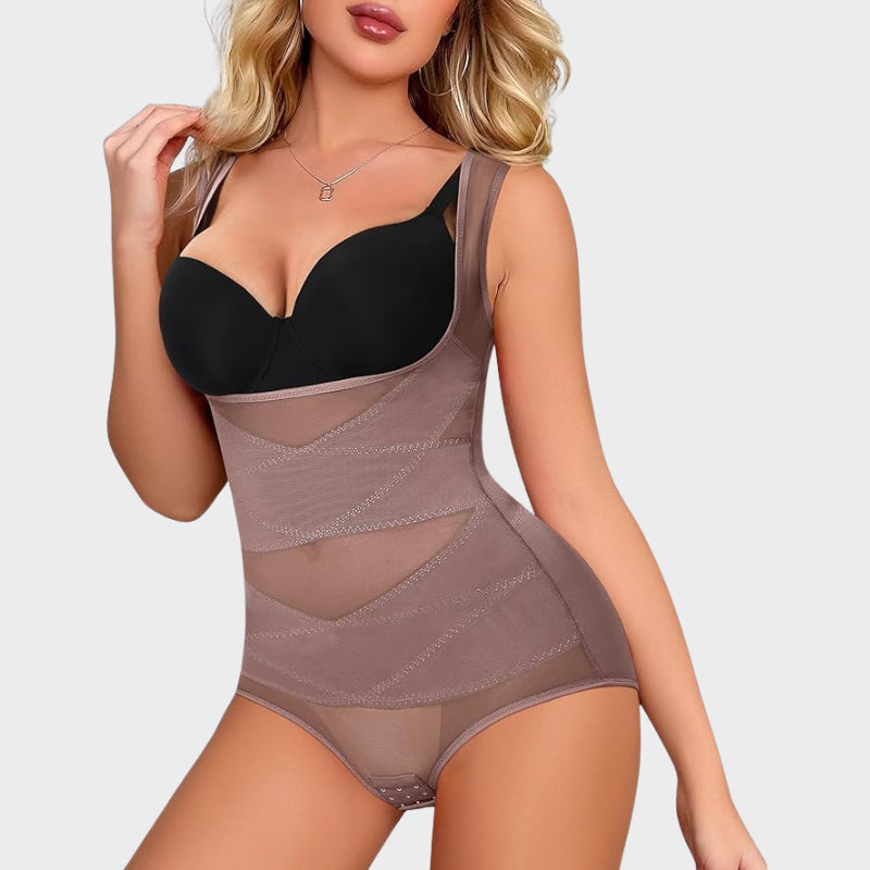 Women's Breathable Mesh Tummy Control Bodysuit