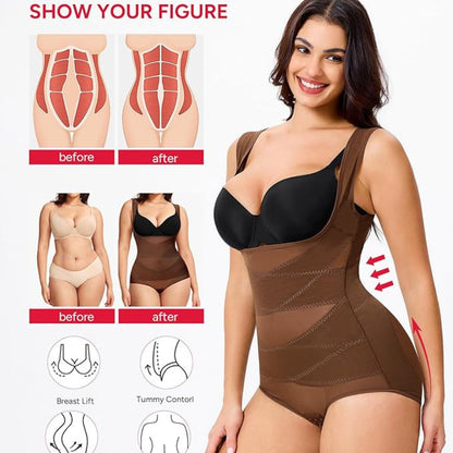 Women's Breathable Mesh Tummy Control Bodysuit
