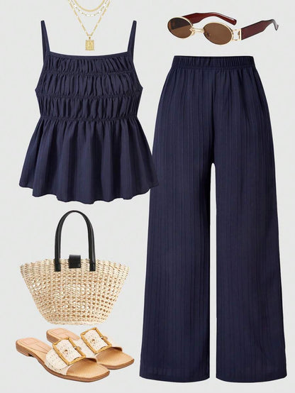 Effortless Chic Cami & Wide-Leg Pants Set