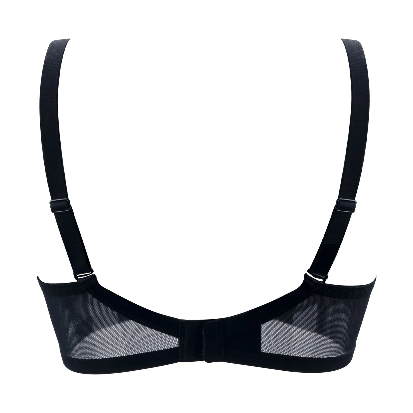 Plus Size Sheer Mesh Halter Underwire Bra