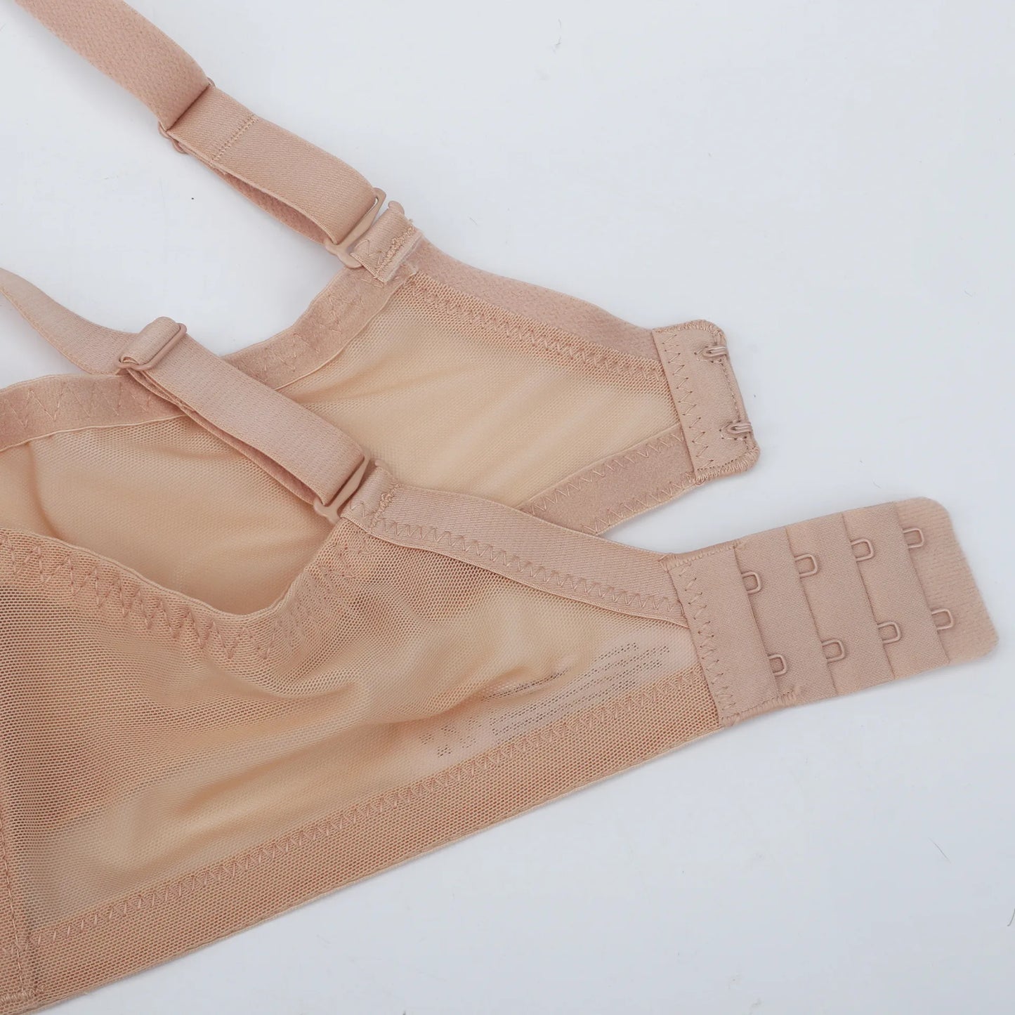 Plus Size Sheer Mesh Halter Underwire Bra