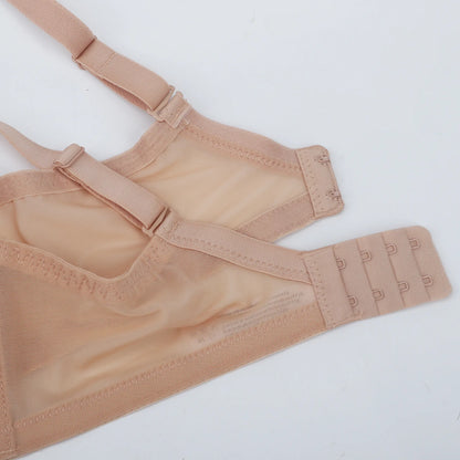 Plus Size Sheer Mesh Halter Underwire Bra