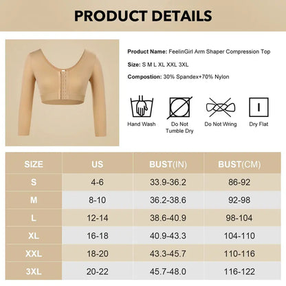 Front Closure Arm Shaper Bra