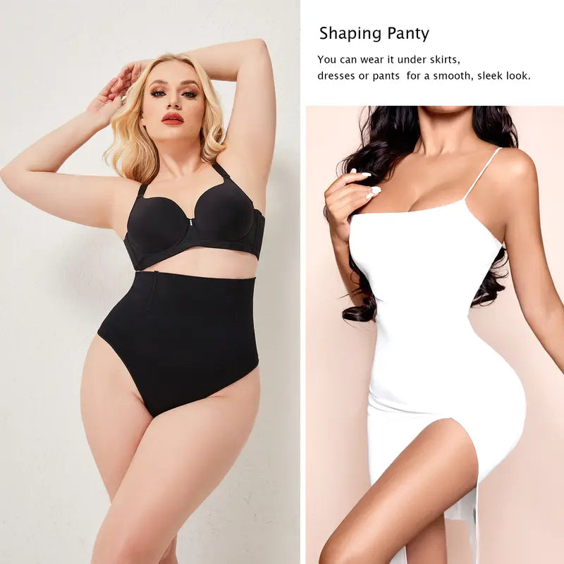 High-Waist Seamless Tummy Control Thong