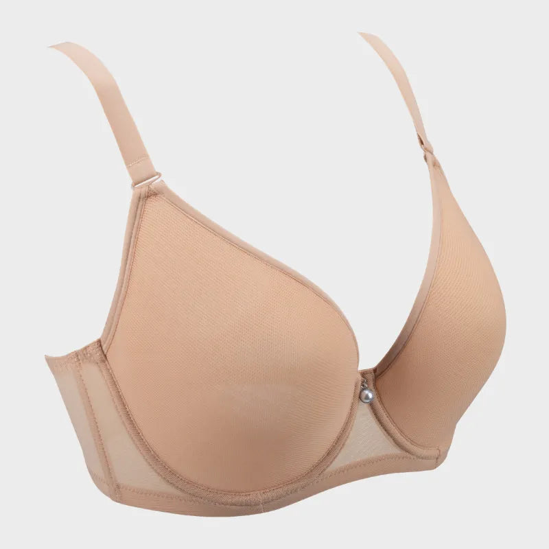 Plus Size Sheer Mesh Halter Underwire Bra