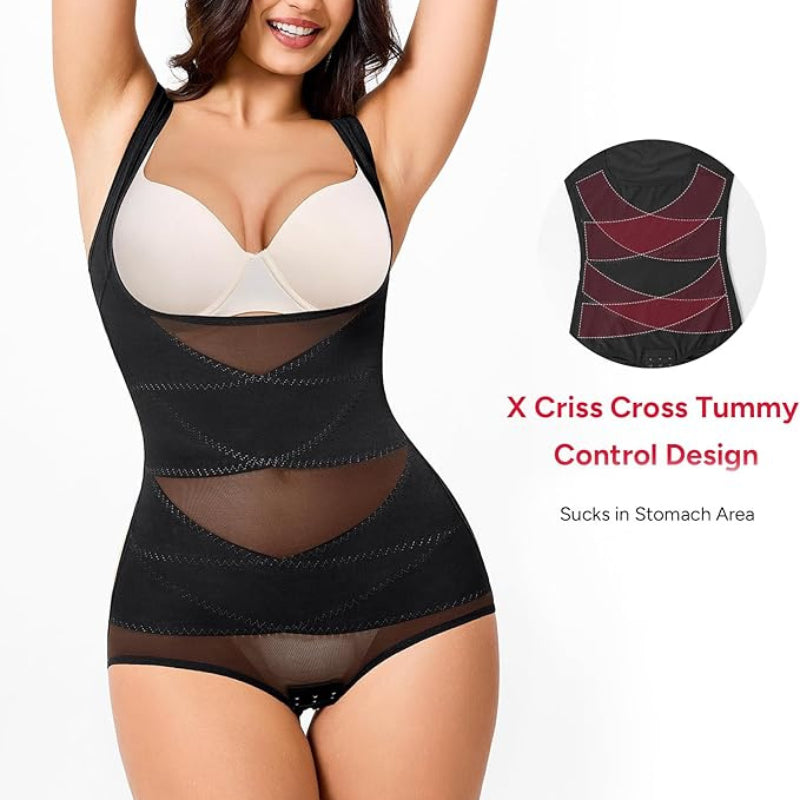 Women's Breathable Mesh Tummy Control Bodysuit