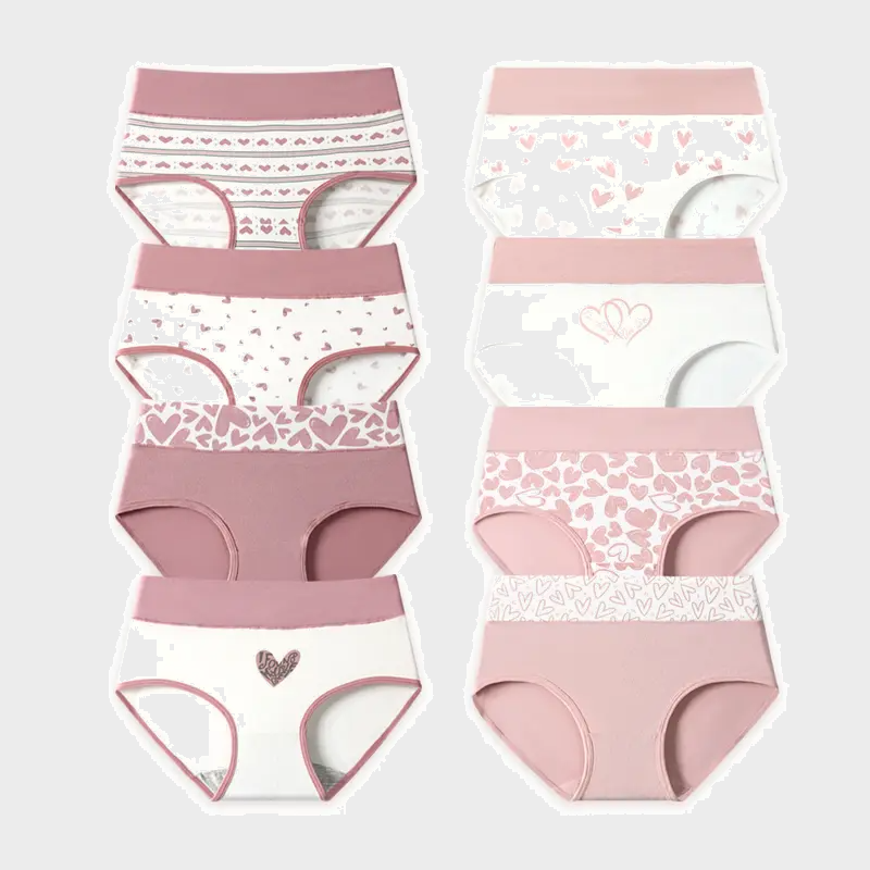 High-Waisted Cotton Tummy Control Panties 4/6/8/10-Pack