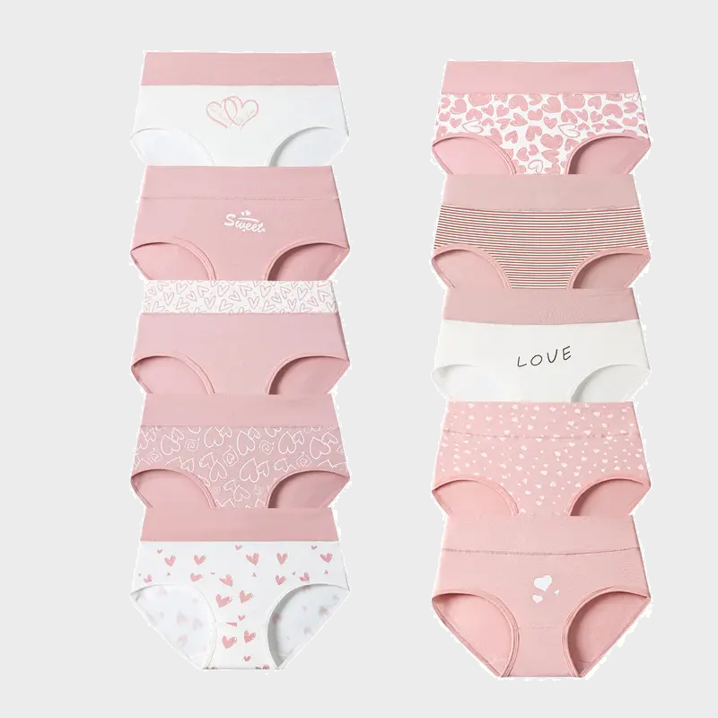 High-Waisted Cotton Tummy Control Panties 4/6/8/10-Pack