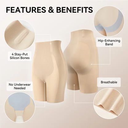 High-Waisted Seamless Tummy Control Shaper Shorts