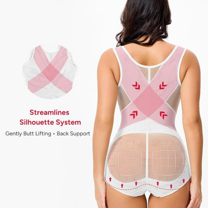 Women's Breathable Mesh Tummy Control Bodysuit