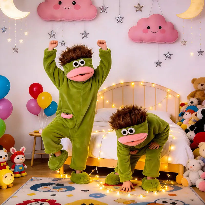 Funny Monster Oversized Blanket Hoodie Pajamas