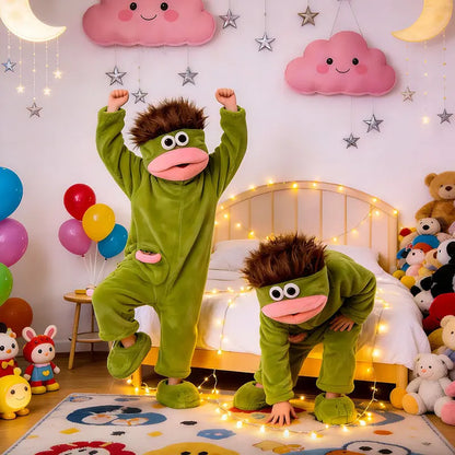 Funny Monster Oversized Blanket Hoodie Pajamas