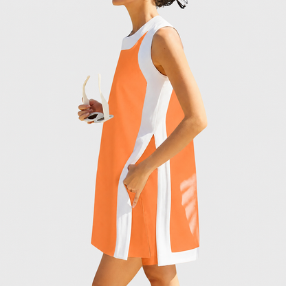 Color Block Cotton Two-Piece Lounge Set