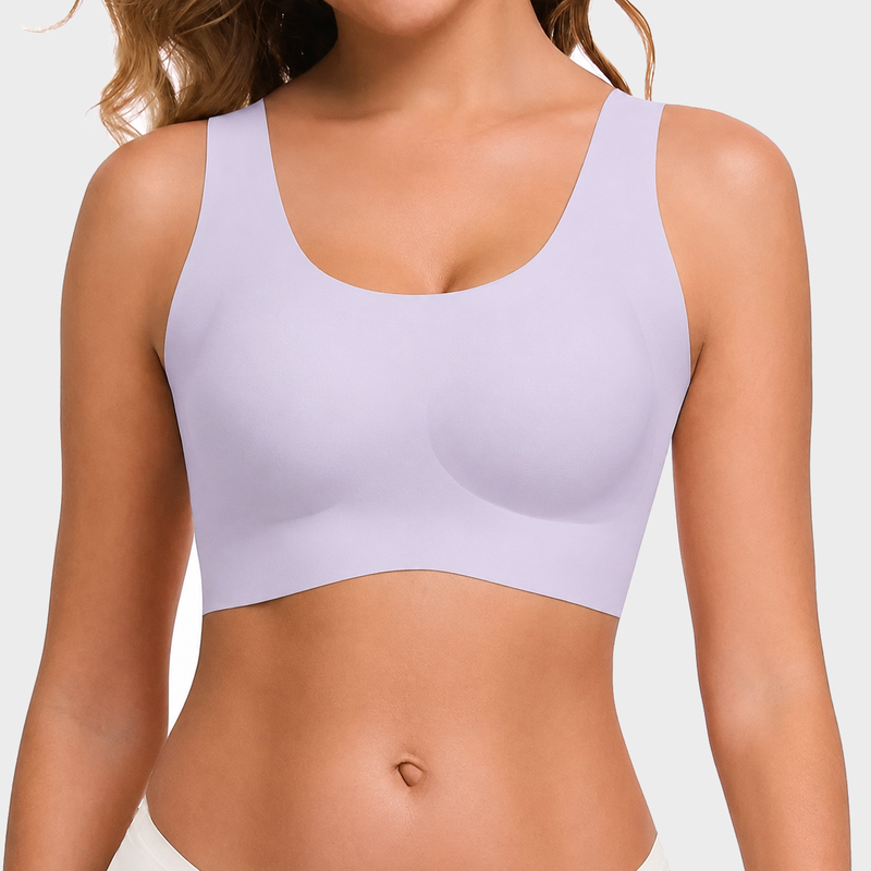 Women's Seamless Wireless Bra – Full Coverage Soft Stretch Everyday Bralette