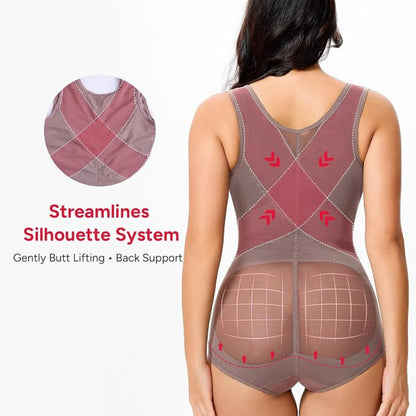 Women's Breathable Mesh Tummy Control Bodysuit
