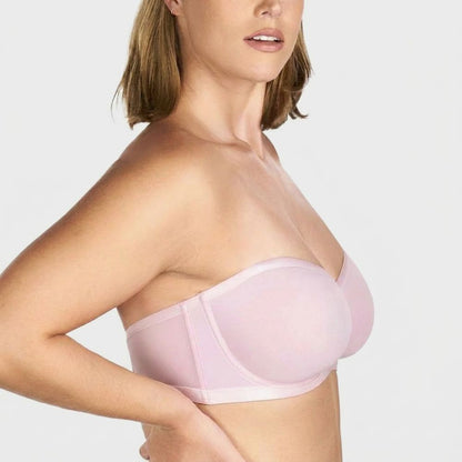 Convertible Strapless Minimizer Mesh Bra