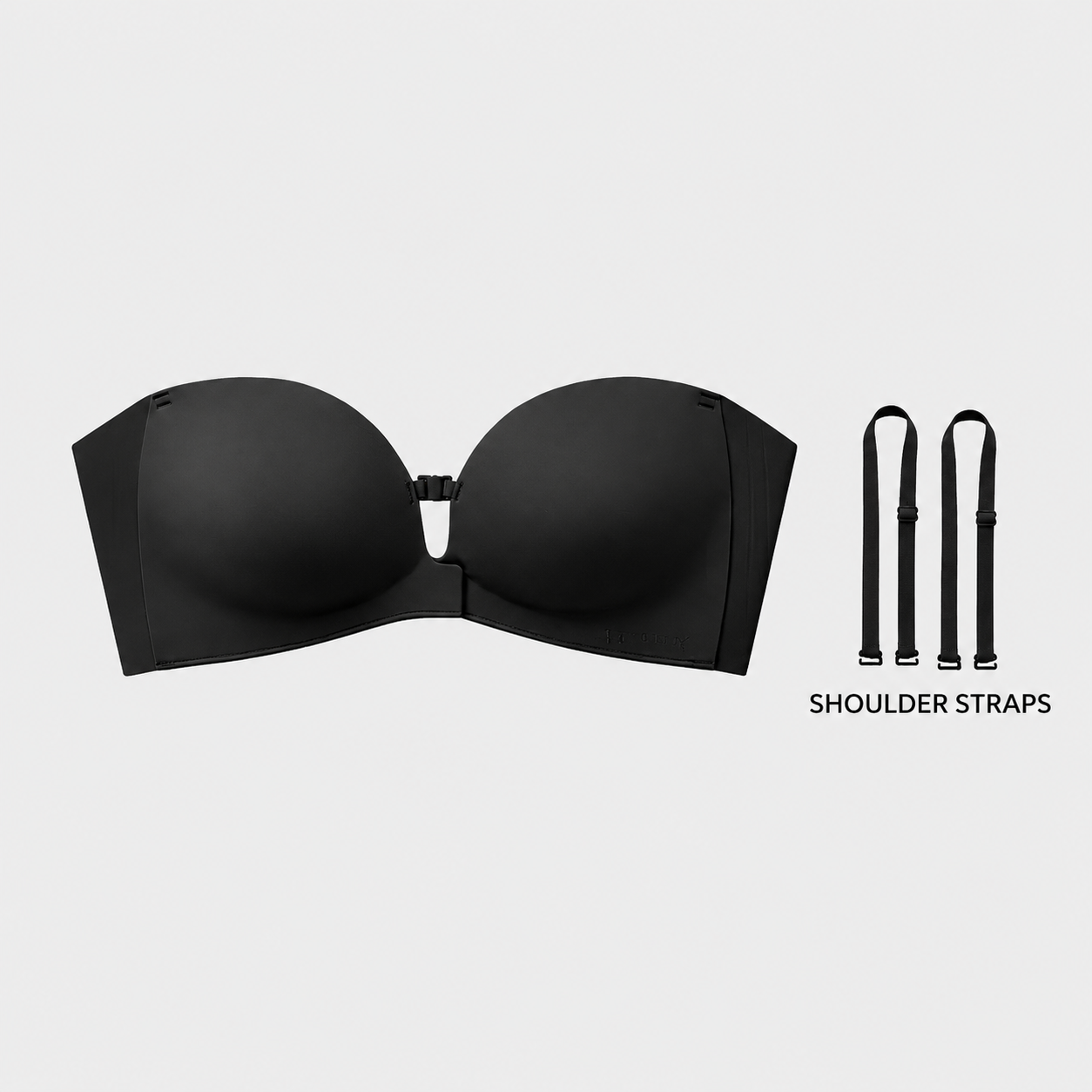 No-Slip Front Closure Push-Up Strapless Bra