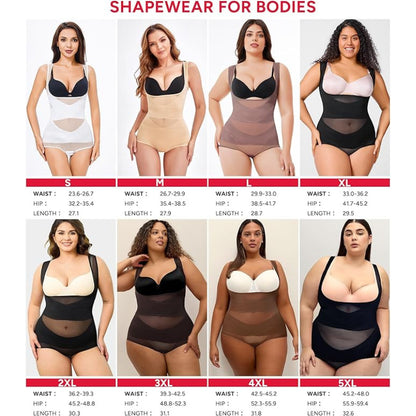 Women's Breathable Mesh Tummy Control Bodysuit