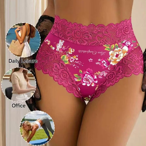 Soft Stretch Floral Lace Briefs