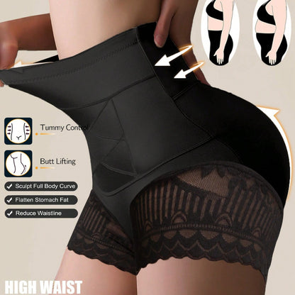 4-Pack High-Waisted Lace Sculpting Panties