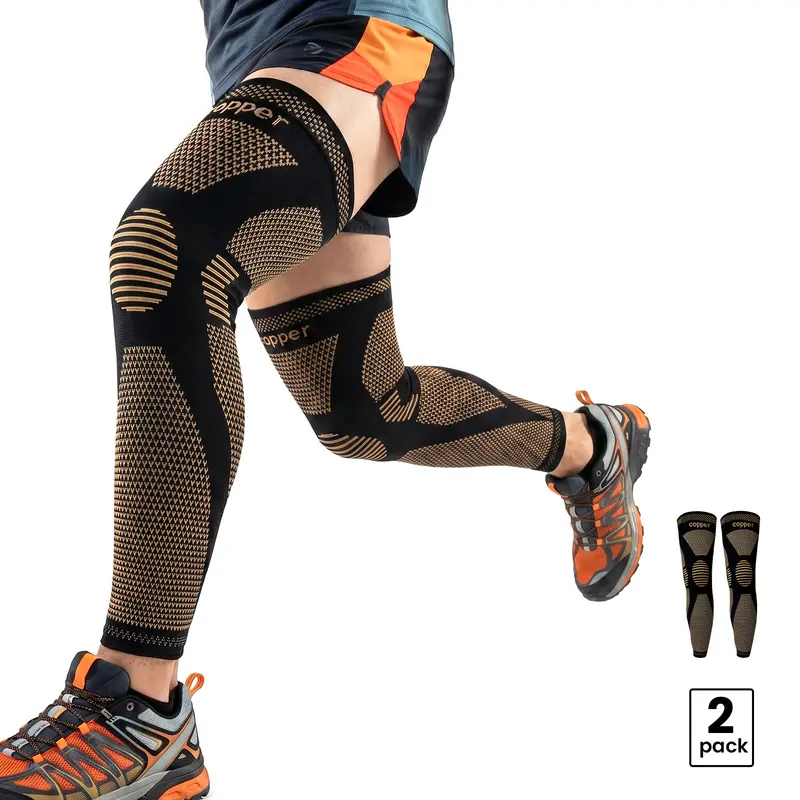 20–30mmHg Copper Compression Leg Sleeves