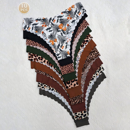 WaveEdge™ Seamless Leopard Underwear Set
