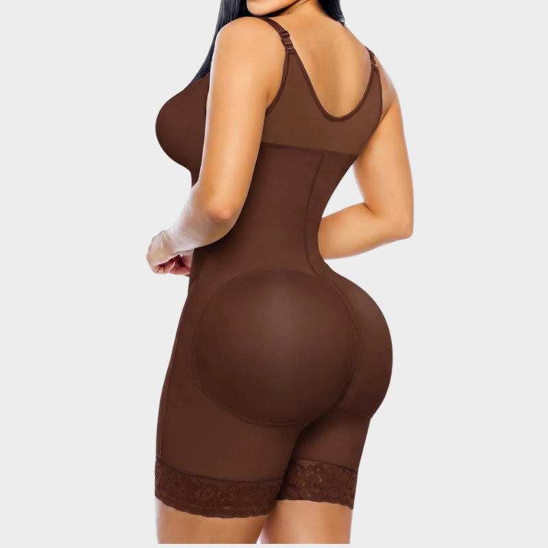 Women’s V-Shaped Colombian Faja Shapewear with Tummy Control & Zipper