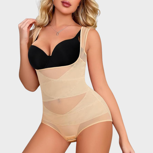 Women's Breathable Mesh Tummy Control Bodysuit