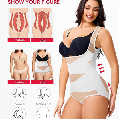 Women's Breathable Mesh Tummy Control Bodysuit