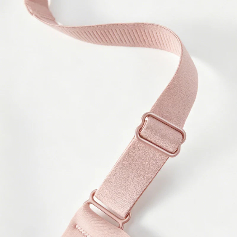 Close-up of the adjustable bra strap