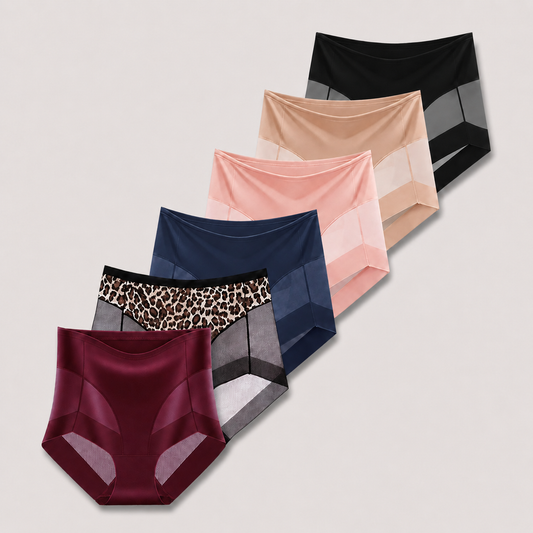 Sheer Mesh Tummy Control Briefs (6-Pack)
