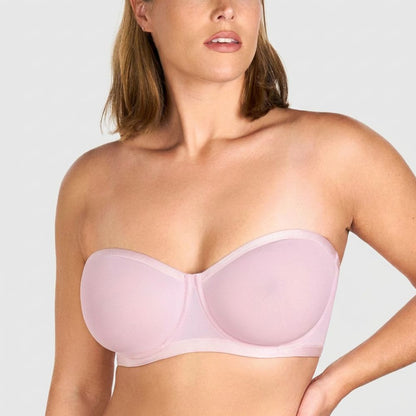 Convertible Strapless Minimizer Mesh Bra
