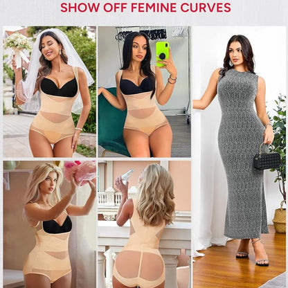 Women's Breathable Mesh Tummy Control Bodysuit